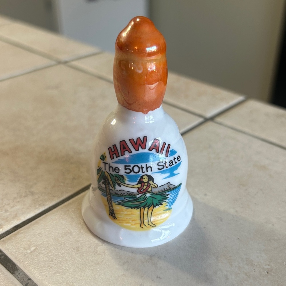 $5 buy one get one Vintage Hawaii Souvenir Bell with Hula Girl Design